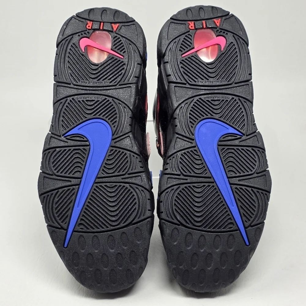 Nike Air More Uptempo 96 Black Retro High Top Basketball Sneakers Youth Size 6Y